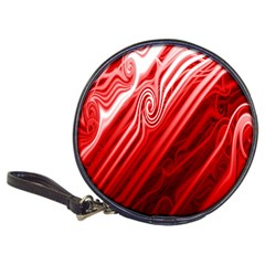 Red Abstract Swirling Pattern Background Wallpaper Classic 20-cd Wallets by Simbadda