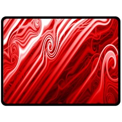 Red Abstract Swirling Pattern Background Wallpaper Fleece Blanket (large)  by Simbadda