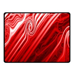 Red Abstract Swirling Pattern Background Wallpaper Fleece Blanket (small) by Simbadda