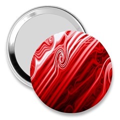 Red Abstract Swirling Pattern Background Wallpaper 3  Handbag Mirrors by Simbadda