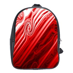 Red Abstract Swirling Pattern Background Wallpaper School Bags (xl)  by Simbadda