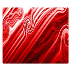 Red Abstract Swirling Pattern Background Wallpaper Double Sided Flano Blanket (small)  by Simbadda