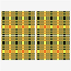 Yellow Orange And Black Background Plaid Like Background Of Halloween Colors Orange Yellow And Black Belt Buckles by Simbadda