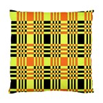 Yellow Orange And Black Background Plaid Like Background Of Halloween Colors Orange Yellow And Black Standard Cushion Case (Two Sides) Back