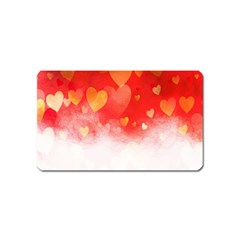 Abstract Love Heart Design Magnet (name Card) by Simbadda