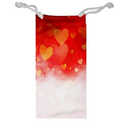 Abstract Love Heart Design Jewelry Bag by Simbadda