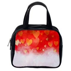 Abstract Love Heart Design Classic Handbags (one Side) by Simbadda