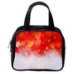 Abstract Love Heart Design Classic Handbags (One Side) Front