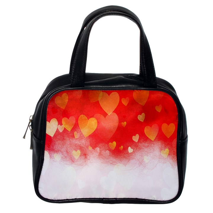 Abstract Love Heart Design Classic Handbags (One Side)