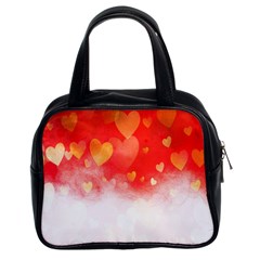 Abstract Love Heart Design Classic Handbags (2 Sides) by Simbadda