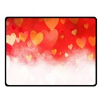 Abstract Love Heart Design Fleece Blanket (Small) 50 x40  Blanket Front