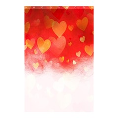 Abstract Love Heart Design Shower Curtain 48  X 72  (small)  by Simbadda