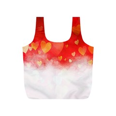 Abstract Love Heart Design Full Print Recycle Bags (s)  by Simbadda