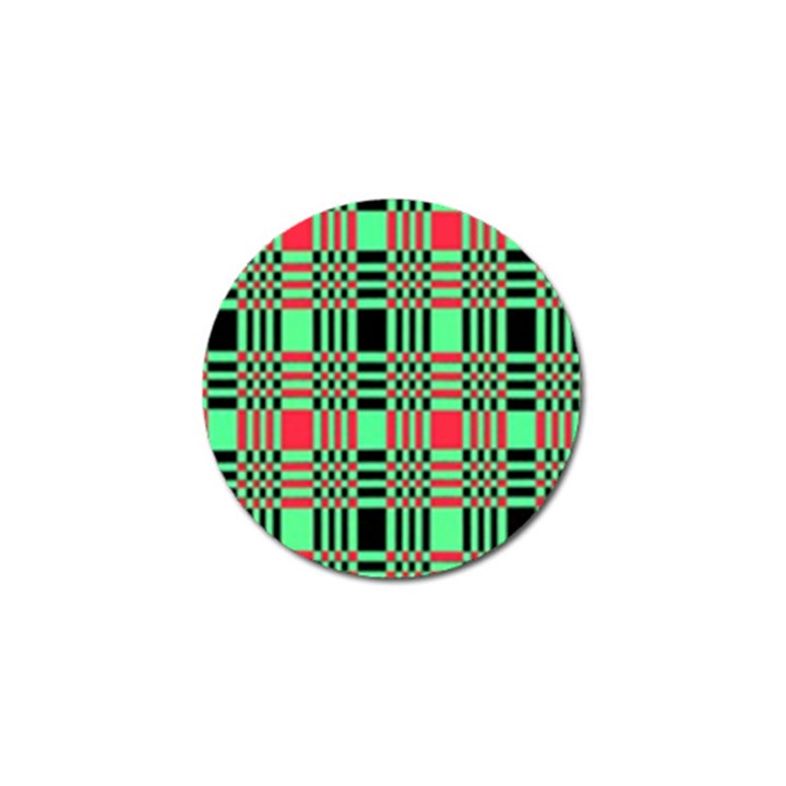 Bright Christmas Abstract Background Christmas Colors Of Red Green And Black Make Up This Abstract Golf Ball Marker (10 pack)