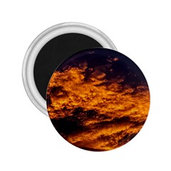 Abstract Orange Black Sunset Clouds 2 25  Magnets by Simbadda