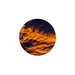 Abstract Orange Black Sunset Clouds Golf Ball Marker (10 pack) Front