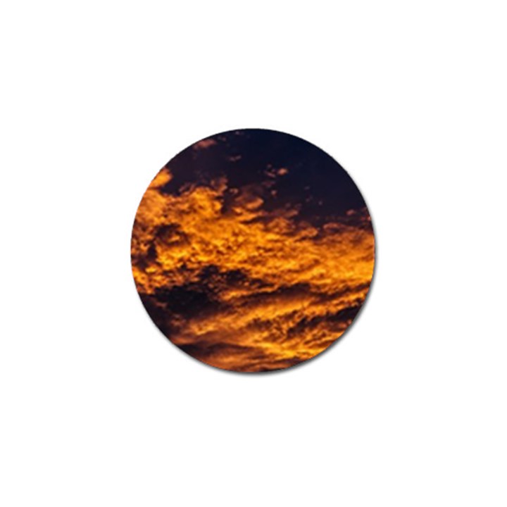 Abstract Orange Black Sunset Clouds Golf Ball Marker (10 pack)