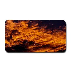 Abstract Orange Black Sunset Clouds Medium Bar Mats by Simbadda