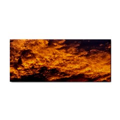 Abstract Orange Black Sunset Clouds Cosmetic Storage Cases by Simbadda