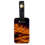 Abstract Orange Black Sunset Clouds Luggage Tags (One Side)  Front