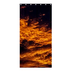 Abstract Orange Black Sunset Clouds Shower Curtain 36  X 72  (stall)  by Simbadda