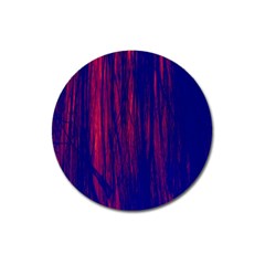 Abstract Color Red Blue Magnet 3  (round) by Simbadda