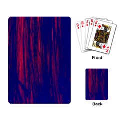 Abstract Color Red Blue Playing Card by Simbadda