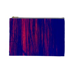 Abstract Color Red Blue Cosmetic Bag (large) 