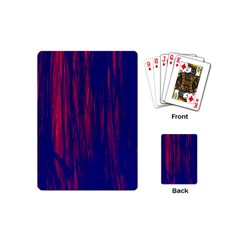 Abstract Color Red Blue Playing Cards (mini) 