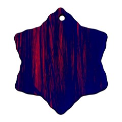 Abstract Color Red Blue Ornament (snowflake)