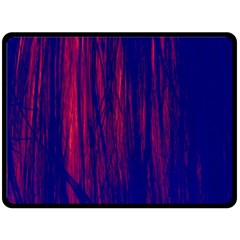 Abstract Color Red Blue Double Sided Fleece Blanket (large)  by Simbadda