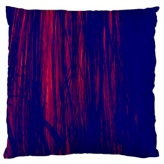 Abstract Color Red Blue Standard Flano Cushion Case (one Side) by Simbadda