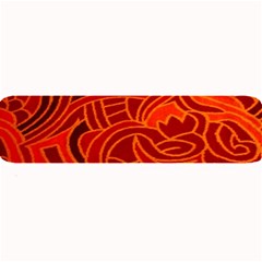 Orange Abstract Background Large Bar Mats by Simbadda