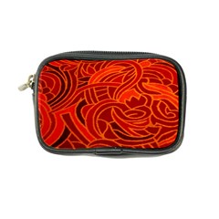 Orange Abstract Background Coin Purse by Simbadda