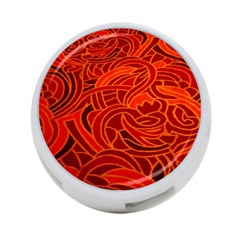 Orange Abstract Background 4-port Usb Hub (two Sides)  by Simbadda