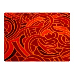 Orange Abstract Background Double Sided Flano Blanket (mini)  by Simbadda