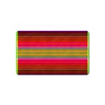 Fiesta Stripe Bright Colorful Neon Stripes Cinco De Mayo Background Magnet (Name Card) Front