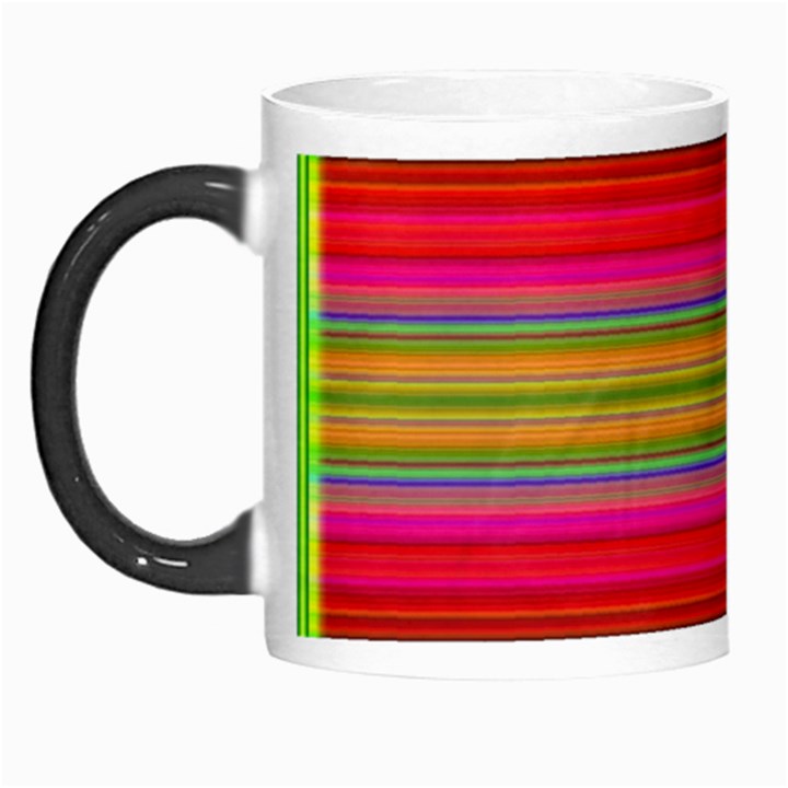 Fiesta Stripe Bright Colorful Neon Stripes Cinco De Mayo Background Morph Mugs