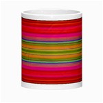 Fiesta Stripe Bright Colorful Neon Stripes Cinco De Mayo Background Morph Mugs Center