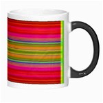 Fiesta Stripe Bright Colorful Neon Stripes Cinco De Mayo Background Morph Mugs Right