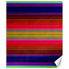 Fiesta Stripe Bright Colorful Neon Stripes Cinco De Mayo Background Canvas 20  X 24   by Simbadda