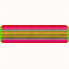 Fiesta Stripe Bright Colorful Neon Stripes Cinco De Mayo Background Large Bar Mats by Simbadda