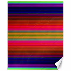 Fiesta Stripe Bright Colorful Neon Stripes Cinco De Mayo Background Canvas 11  X 14   by Simbadda