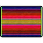 Fiesta Stripe Bright Colorful Neon Stripes Cinco De Mayo Background Fleece Blanket (Large)  80 x60  Blanket Front