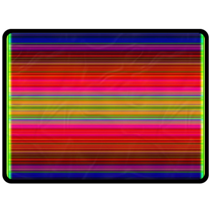 Fiesta Stripe Bright Colorful Neon Stripes Cinco De Mayo Background Fleece Blanket (Large) 