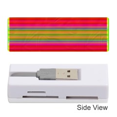 Fiesta Stripe Bright Colorful Neon Stripes Cinco De Mayo Background Memory Card Reader (stick)  by Simbadda