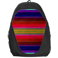 Fiesta Stripe Bright Colorful Neon Stripes Cinco De Mayo Background Backpack Bag by Simbadda