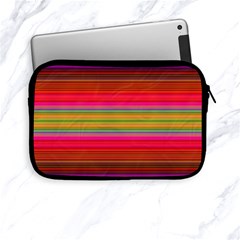 Fiesta Stripe Bright Colorful Neon Stripes Cinco De Mayo Background Apple Ipad Mini Zipper Cases by Simbadda