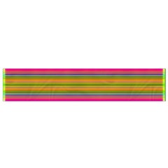 Fiesta Stripe Bright Colorful Neon Stripes Cinco De Mayo Background Flano Scarf (small) by Simbadda