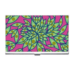 Big Growth Abstract Floral Texture Business Card Holders by Simbadda